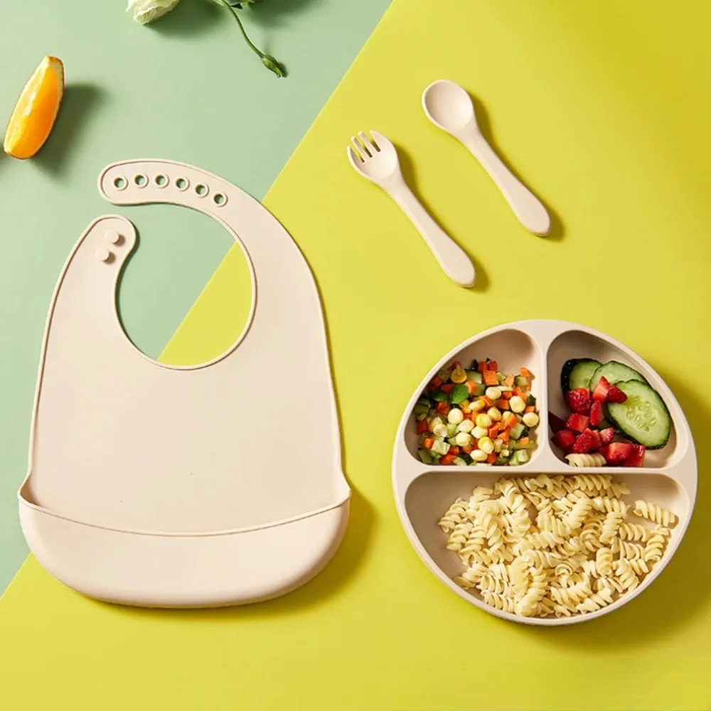 

New Soft Baby Bib Adjustable Silicone Children Drooling Scarf Saliva Waterproof Silicone Baby Bib