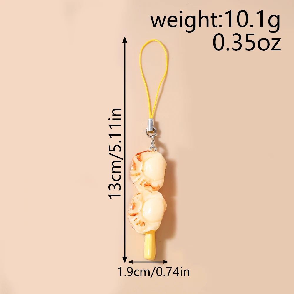 Aihua Simulation Foood Grill Telefon Kette Hängen Telefon Gurt Handgemachte DIY Schlüsselbund Anhänger Mobile Lanyard Schmuck Geschenke – Detail 8