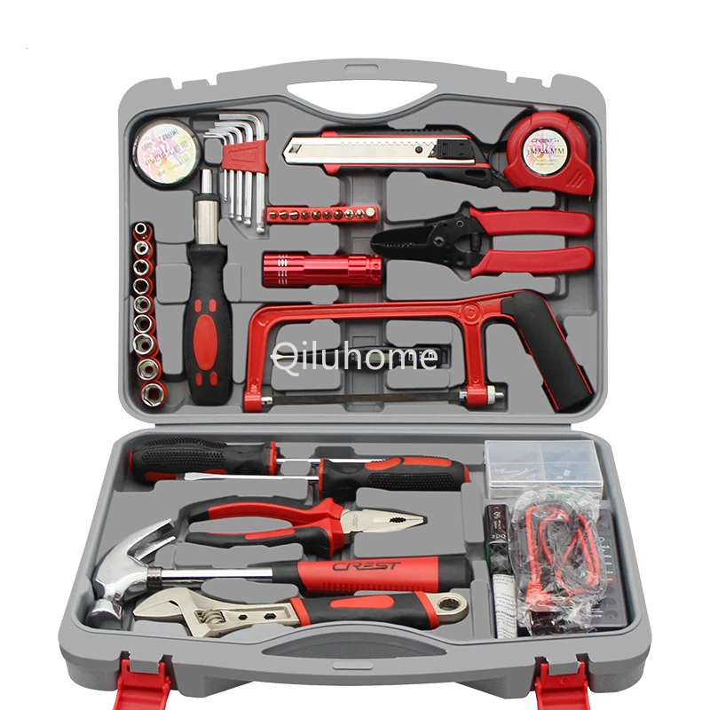 Household Tool Kit Household Hardware Combination Manual Maintenance Toolbox Gift Group Purchase Wholesale