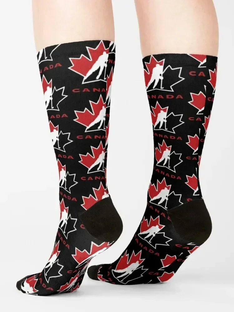 HockeyCanada Socks moving stockings floral winter cycling Socks Man Women's