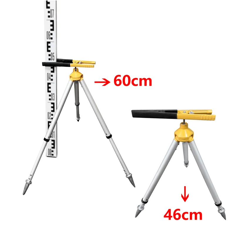 46CM-60CM Mini Tripod Total station prism pole Clip clamp support retractable mini pole bracket tower ruler support