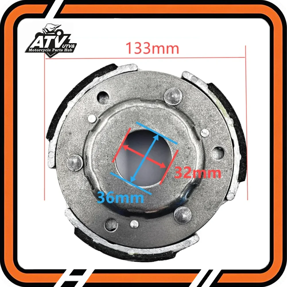 133MM Clutch Carrier Clutch Pad For Linhai Bighorn 260 300 YP260 Yamaha Majesty 250 Worker Anniversary 23925 ​Benelli 250