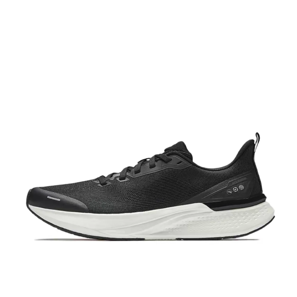 

Anta Hydrogen Run 7: Comfortable, Stylish, and Versatile Low-Top Casual Running Shoes for Men, Black and White, 112525541-6