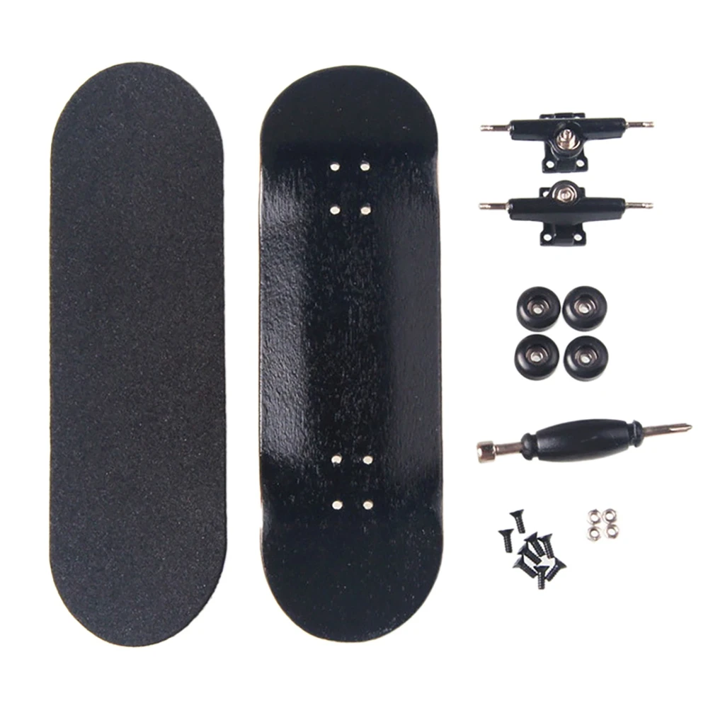 

Wooden Fingerboard Finger SkateBoard Basic Fingerboars with Bearings Wheel Foam Tape Set Finger Skateboards Toy