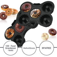 RMWIN-Air Fryer Donut Silicone Baking Pan Donut Mold For Ninja AF400EU AF451EU SL400EU AF500DE And Many Other Air Fryers