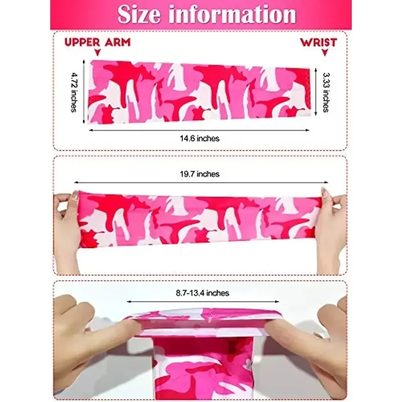1/2/3pairs Arm Sleeves Ice Silk Sports Sleeve Sun UV Protection Hand Cover Cooling Warmer Running Cycling Fishing Mangas
