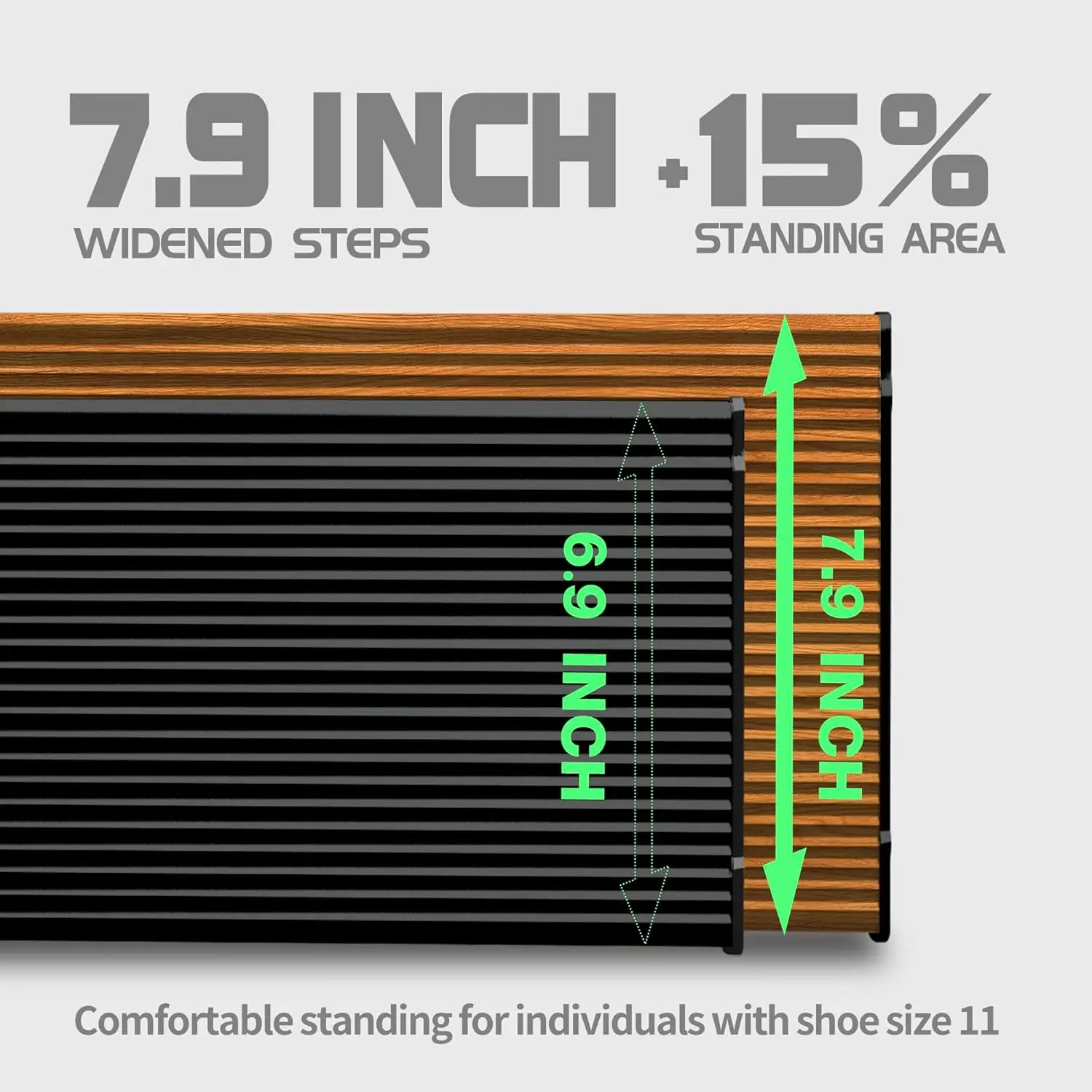 3 Step Ladder, Folding Step Stool with Aluminum Wide Pedal& Convenient Handgrip, 330lbs Capacity Steel Ladder for Household