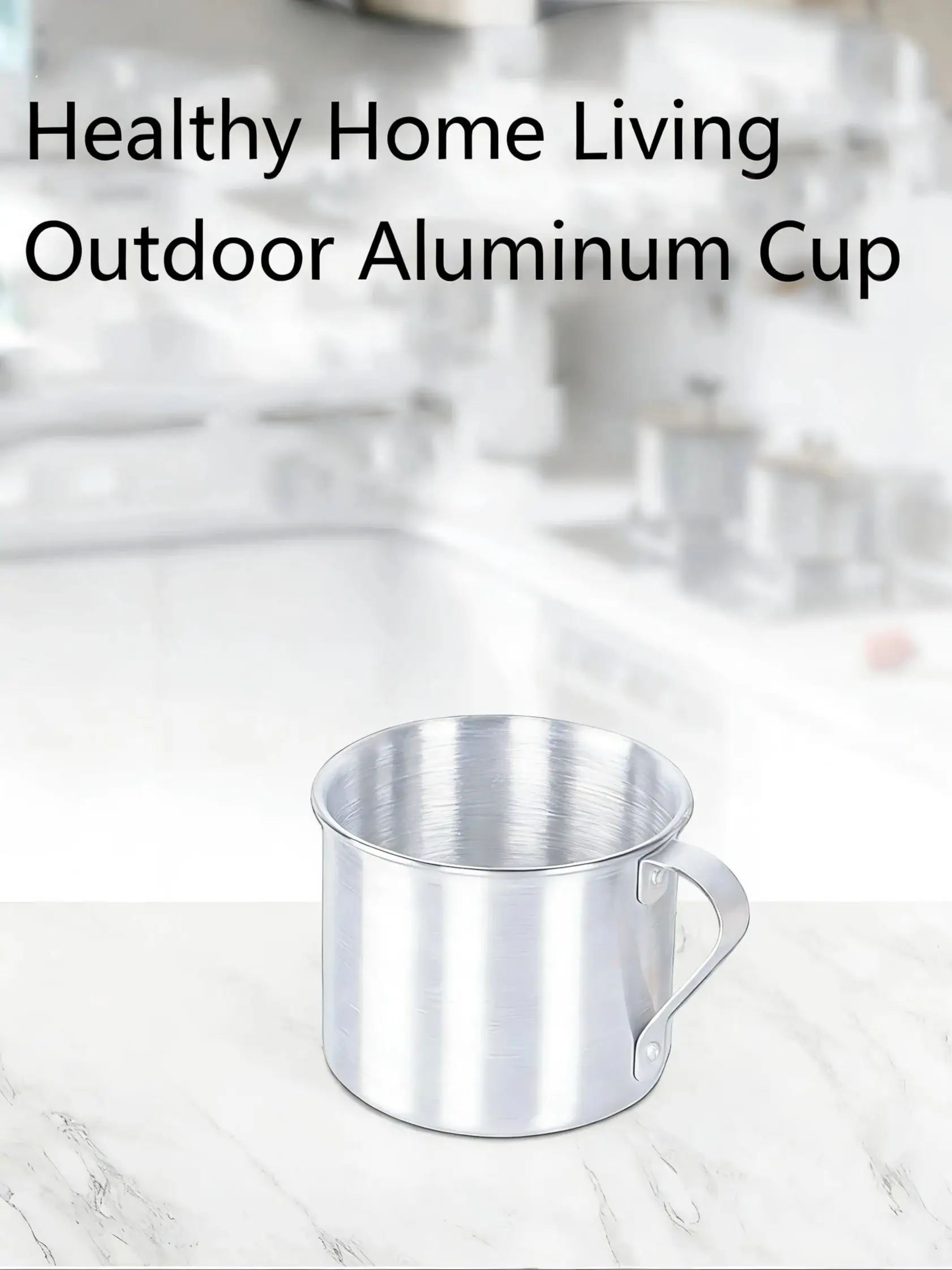 

0,75 QT чашка для кемпинга из алюминиевого сплава, портативная уличная дорожная кружка для воды, металлическая чашка, походная чашка для пикника, кофейная чашка