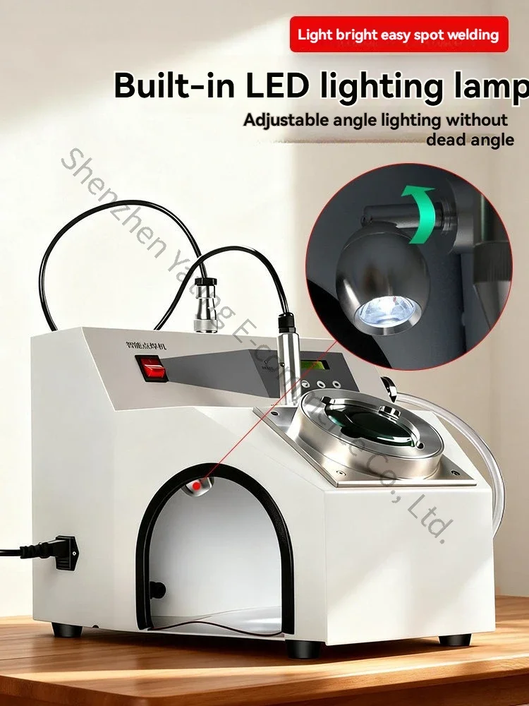 Spot Welder Spot Welding Machine Gold and Silver Ring Bracelet Ring Welding Machine with Mirror Anti-light Touch Welding Mining