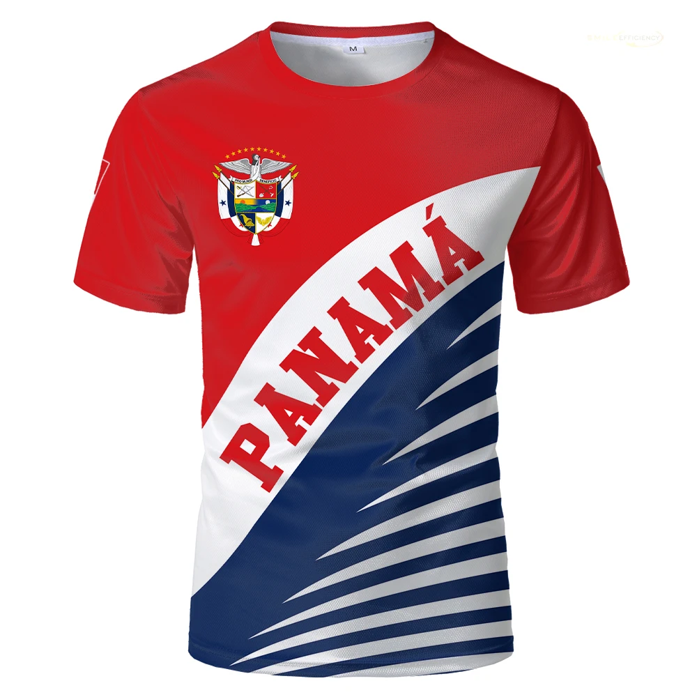 Panama Flag Graphic T Shirts Summer Casual Pullover 3D Printed T-shirt Mens Fashion Loose Oversize 6XL Short Sleeve 2024 Tops