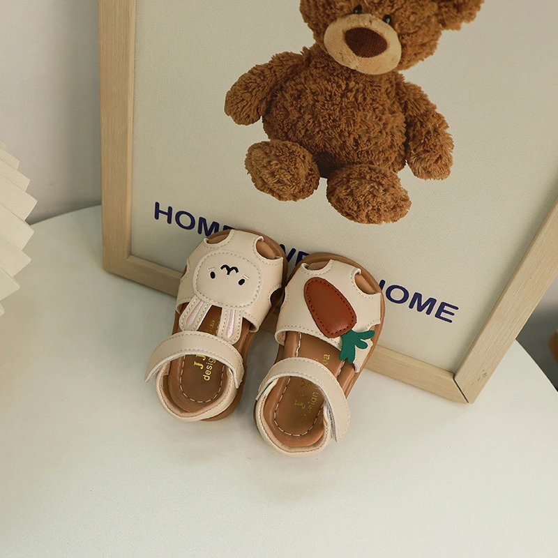 

Fashion Girl Shoes Comfort Versatile Simple Sandals Cute Cartoon New Casual Kid Sandal Light Non Slip Soft Soled Princess Shoe
