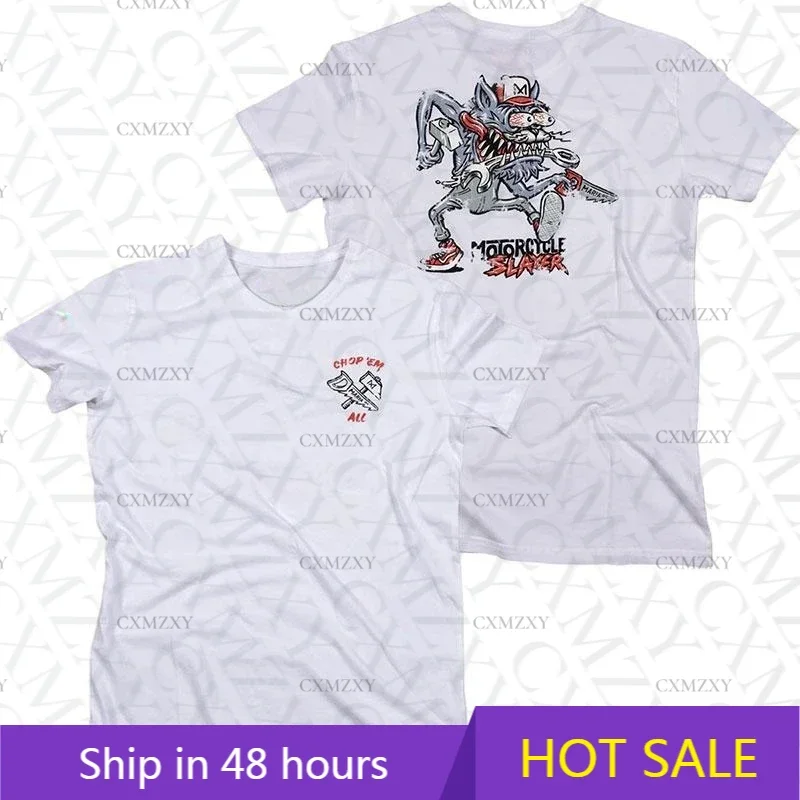 

T-shirt Maria Riding Company Mad Tiger Summer luxury brand cotton men's and women's T-shirt motorcycle short sleeve