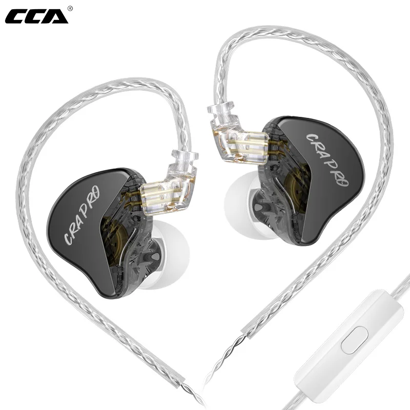 CCA CRA Pro HIFI سماعات DLC الماس الحجاب الحاجز سماعات أذن ديناميكية HiFi ستيريو استبدال سماعة كابلات سماعات الموسيقى الرياضية