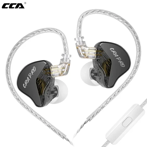 CCA CRA Pro auriculares HIFI DLC diafragma de diamante auriculares dinámicos estéreo HiFi reemplazables Cables de auriculares auriculares de música deportiva