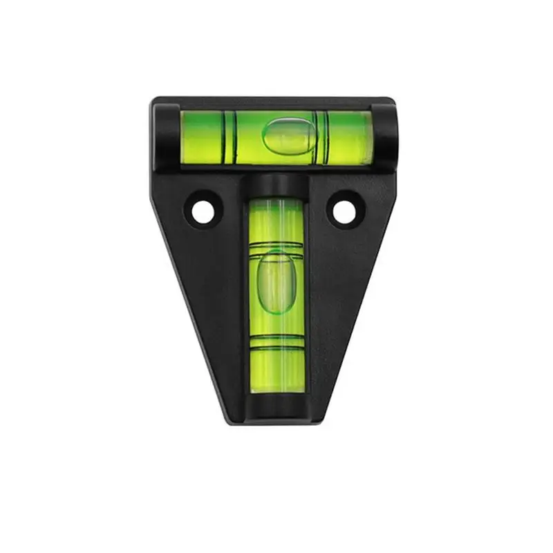 New 1pcs Mini T-Type Spirit Level Plastic Measuring Vertical and Horizontal Adjuster Trailer Motorhome Boat Accessories Parts