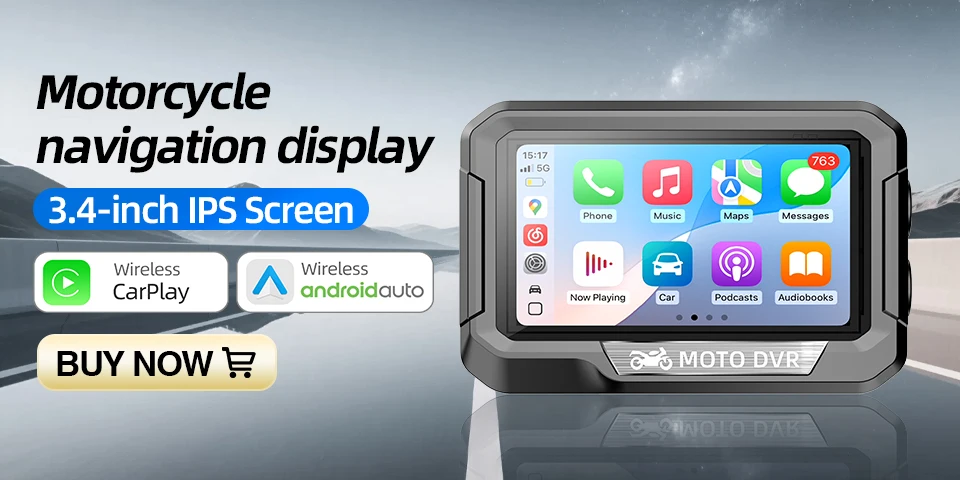 2K Motorrad-DVR Dual 1080P WiFi Vorder- & Rückkamera Wasserdichter Rekorder Motorrad-Dashcam Black Box Dual-Objektiv Wasserdicht – Detail 2