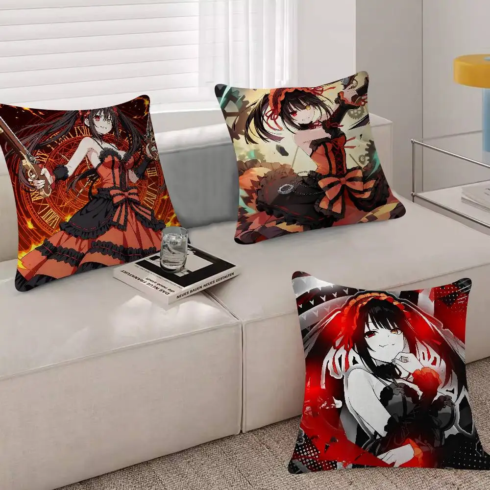 Anime DATE A LIVE Cushion Cover Car Throw Pillow Case For Sofa Car Christmas Gift