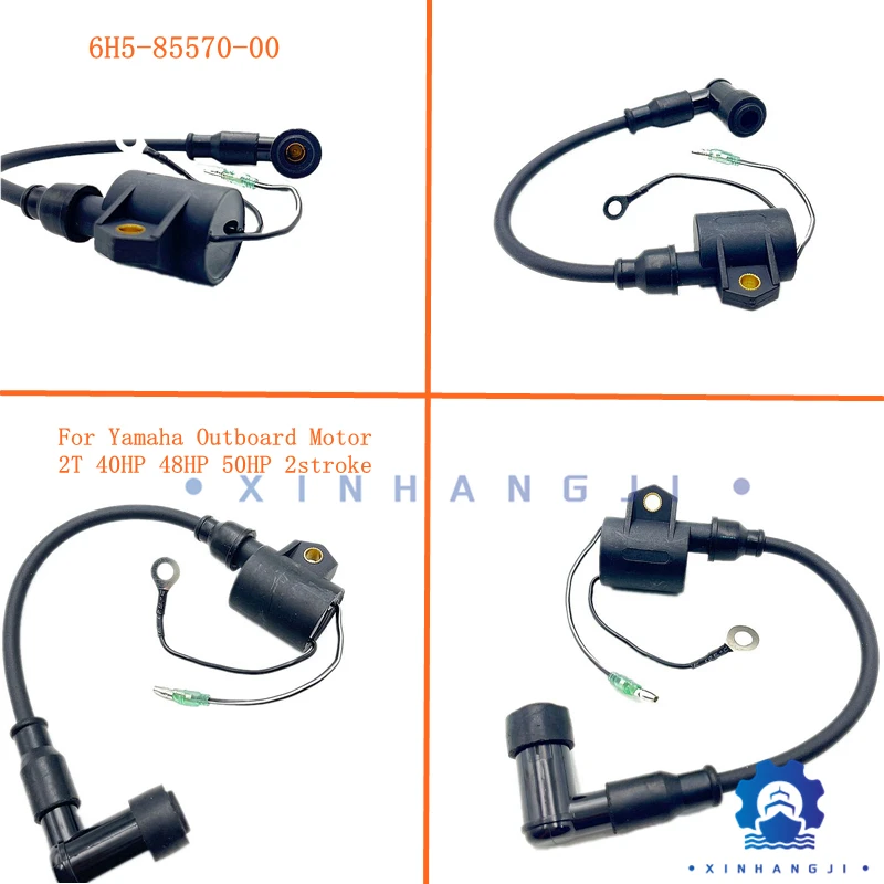 

Катушка зажигания в сборе 6H5-85570-00 для подвесного мотора Yamaha 25/30/40/50HP 2-тактный, 6H5-85570-00-00,6H5-85570,6H58557000