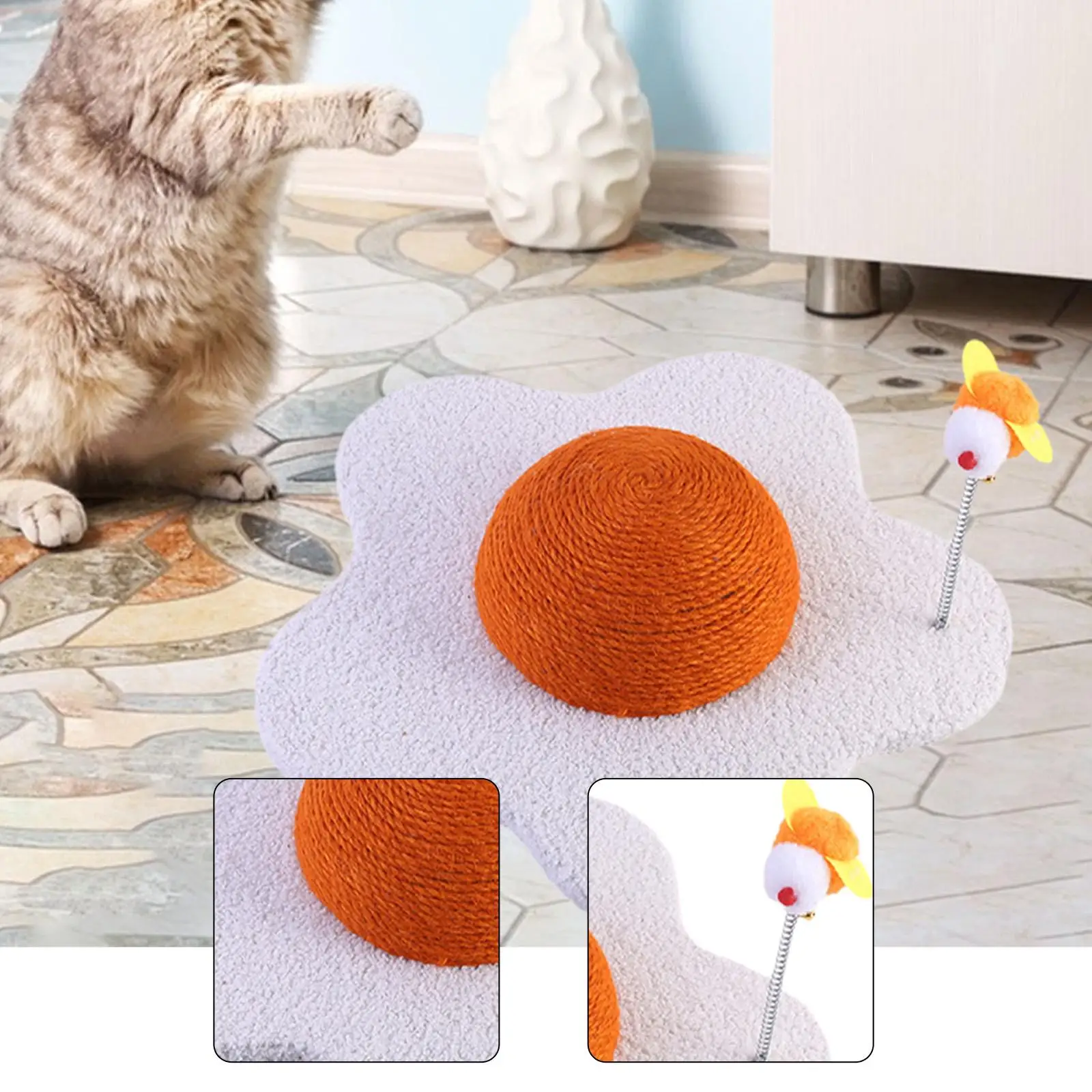 

Cat Scratcher Indoor Pet Toy Wear Resistant Comfortable Scratching Pad Cat Scratching Board