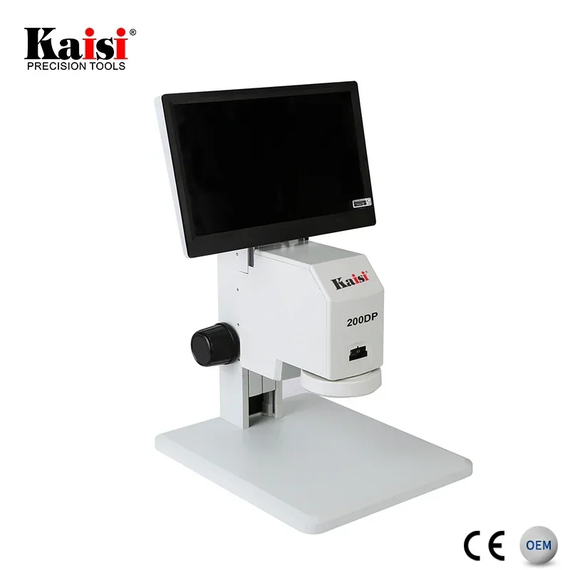 Kaisi 200DP  HD video microscope 12-78X with HMDI VGA Output Digital Microscope /LCD screen