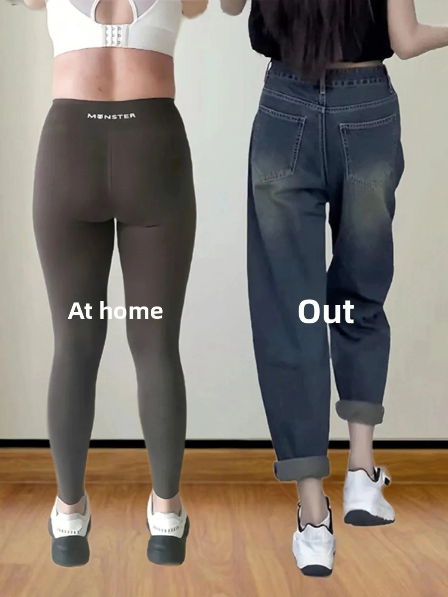 กางเกงยีนส์เอวสูงทรงฮาร์แลนสำหรับผู้หญิง ไซส์พลัส ทรงลูกแพร์ ไซส์เล็ก ไซส์ใหญ่พิเศษ ทรงแด๊ดแพนท์ ผ้าฝ้ายยืด ทรงทันสมัย