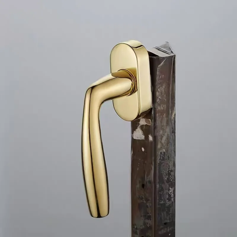 1 Piece Gold / Silver Brass Door Handle Window Pulls Screen Window Handles Modern Simple Hardware