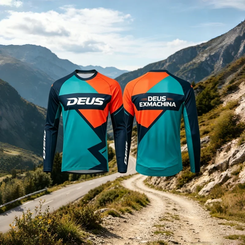 New Brand DEUS Y2K MTB Off-road Motorcycle Downhill Off-road Motorcycle Sportswear Comfortable Quick Drying Mesh Riding Shirt