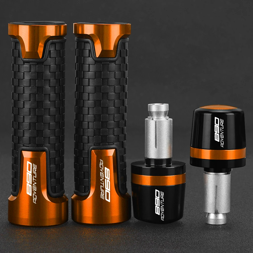 

FOR 890AdventureS 890 AdventureR 890 Adventure S R 2020- 2024 2023 7/8" 22mm Motorcycle Handlebar Grips Hand bar Cap Ends Plug