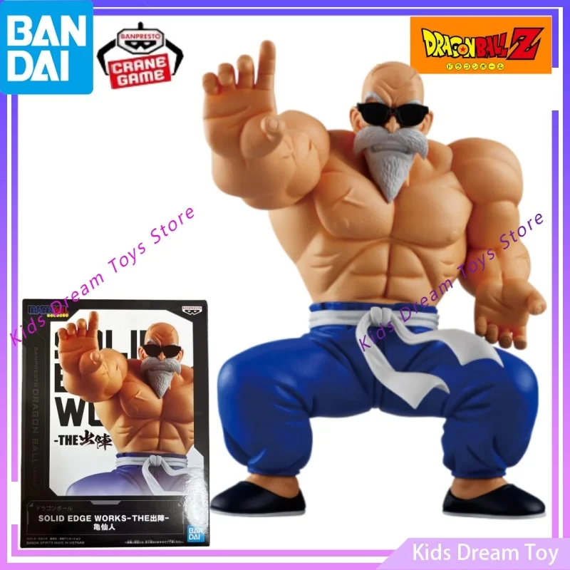 Bandai en Stock Original BANPRESTO DragonBall Anime SOLID EDGE WORKS -Maestro Roshi- Figuras de Acción Juguetes Regalos Modelo Coleccionable
