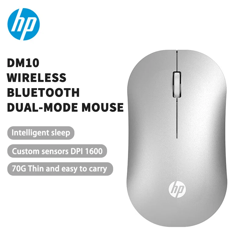 

HP DM10 Wireless Bluetooth Dual-mode Mouse Business Office Wireless Mouse Apple Notebook Micro Sound Bluetooth Portable Wireless