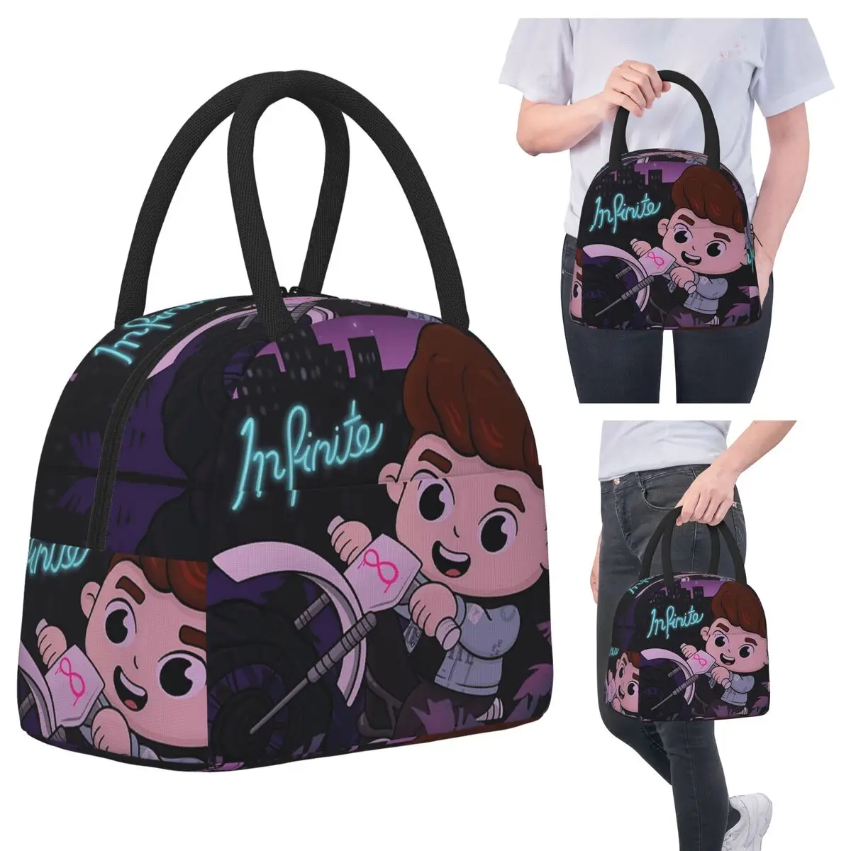 

Изолированная сумка для обеда Caylus для детей, школьный холодильник, термосумка для еды, портативный контейнер для ланч-боксов