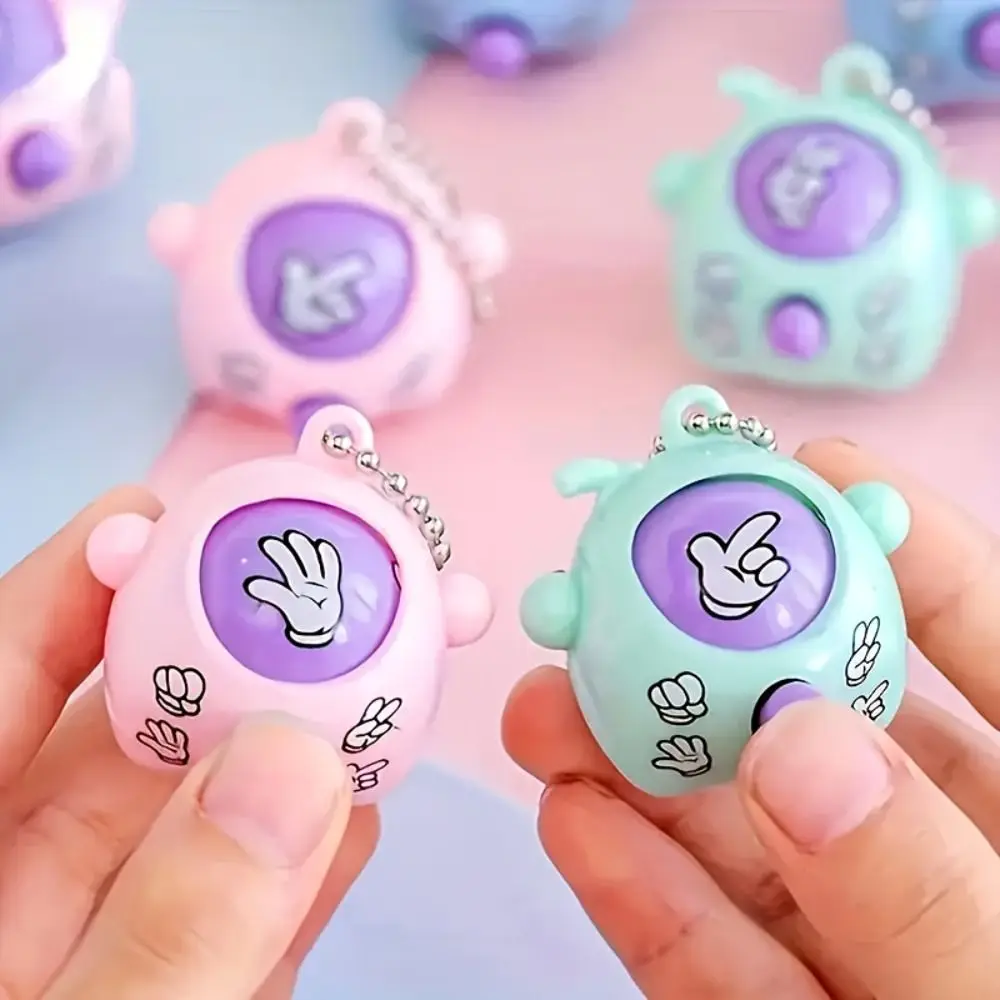 

10 Pcs Fair Showdown Machine Mini Guessing Game With Key Chain Children Gits Rock Paper Scissors Sensory Fidget