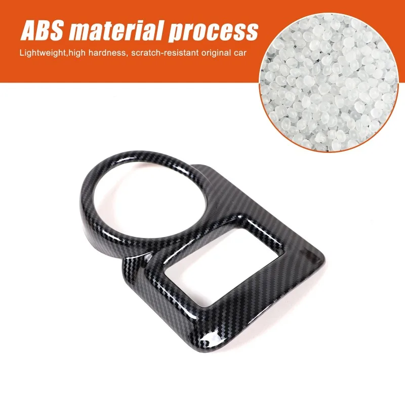

For Nissan 370Z 2009-2020 ABS Carbon Fiber Car Center Water Cup Frame Cover Trim Sticker Interior Car Accessories