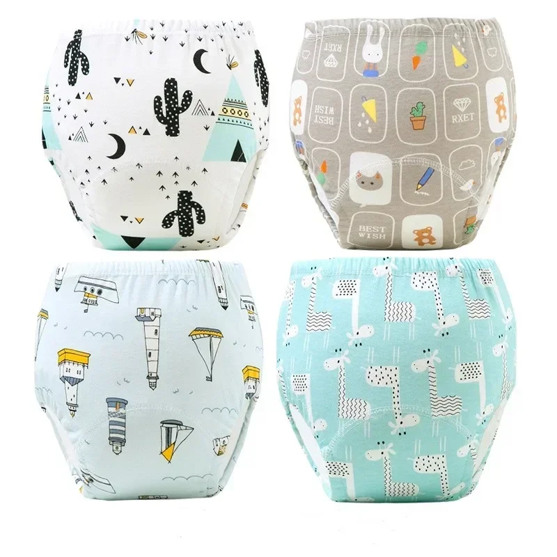 20PC Wholesale Reusable Nappies Cloth Diaper Nappy Washable Toddler Girl Boy Waterproof Cotton Training Pant Underwear