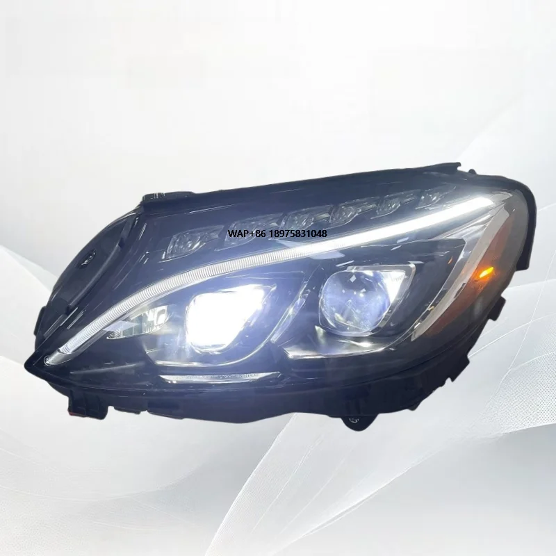 

Suitable for W205 2015-2018 Car Headlights, Daytime Running Lights, Turn Signal Lights