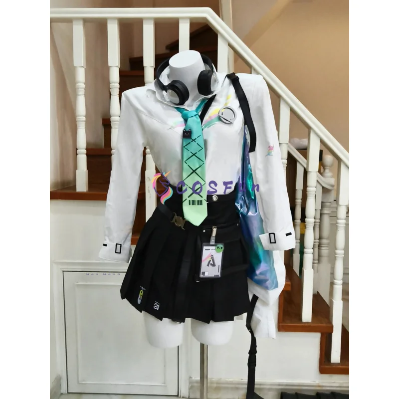 

Wuthering Waves LYNAE Cosplay Costume Shirt Skirt Tie Accessories Props Halloween Christmas JK woman Uniform COSFun