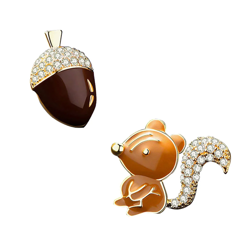 Creative Earrings Squirrel Ear Studs Unique Cartoon Jewelry Lightweight Rust Resistant Safe for Sensitive Ears Perfect Christmas