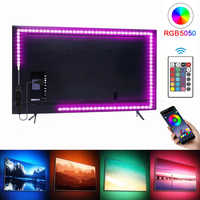 Tape Bluetooth USB LED Strip Light 5050 SMD 5V USB RGB Lights Flexible LED Lamp Tape Ribbon RGB Self-adhesive TV Desktop Diode