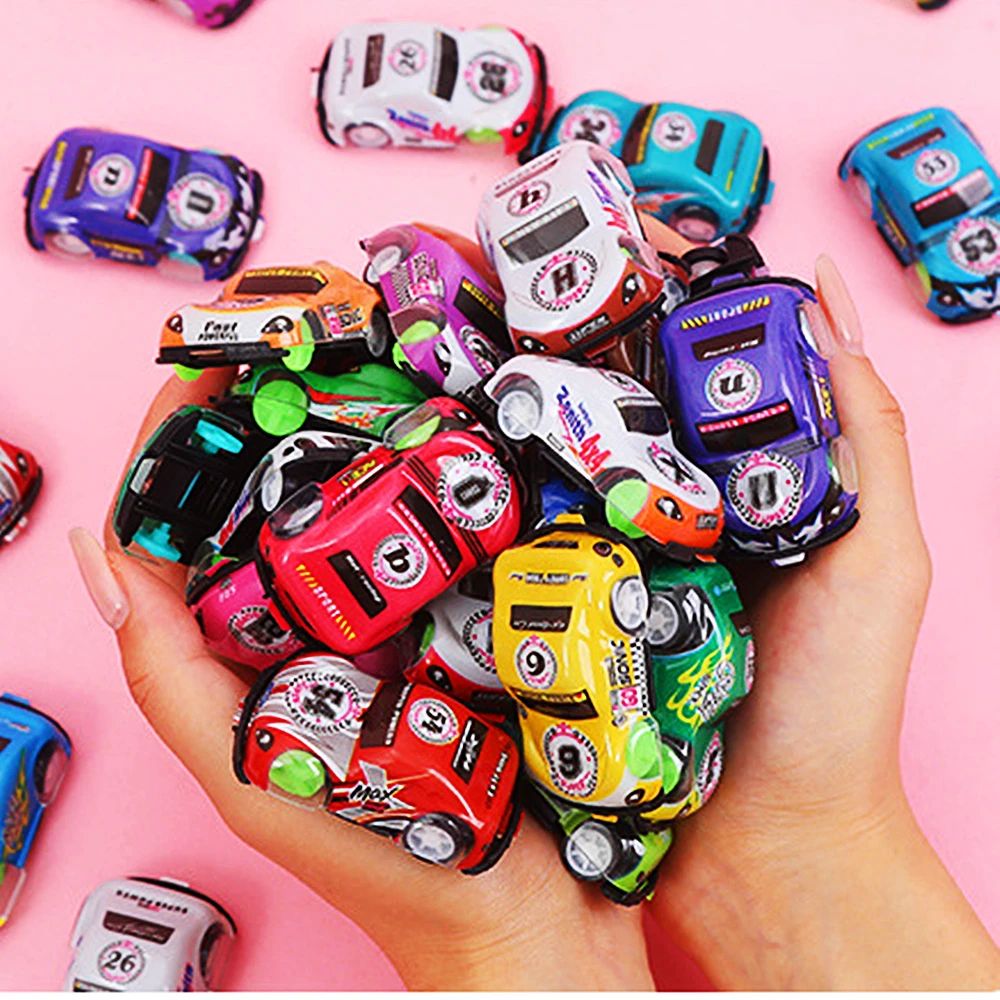 12Pcs Mini Colorful Pull Back Car Game Kids Birthday Party Small Gift Giveaway Toy Pinata Filler Classroom Prize Boys Girls Gift