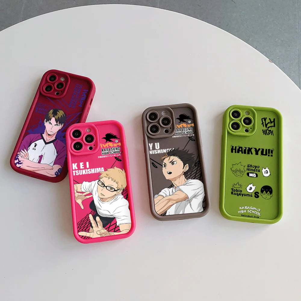 Anime Volleyball Haikyuu Phone Case For Samsung S24 S23 S22 S21 S20 Note 20 FE Plus Ultra 5G Soft Silicone TPU Cover