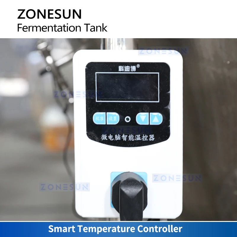 ZONESUN Fermentation précieuse Température solitaire Manomètre Fermenteur dcBière Système De Fermentation ZS-NJJ01