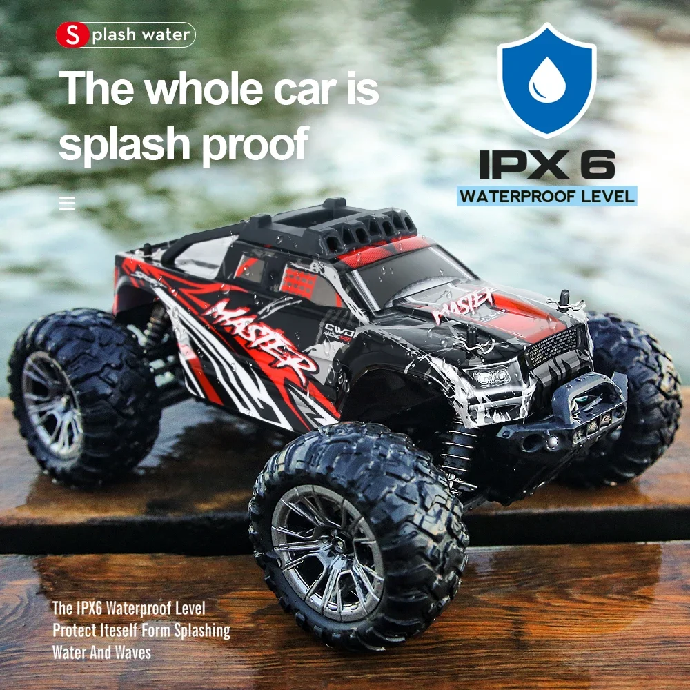 KF11 4WD 1:16 50KM/H Brushless RC Drift Off-Road Car With LED Light IPX6 Waterproof Electric High Speed Racing Outdoor Truck Toy