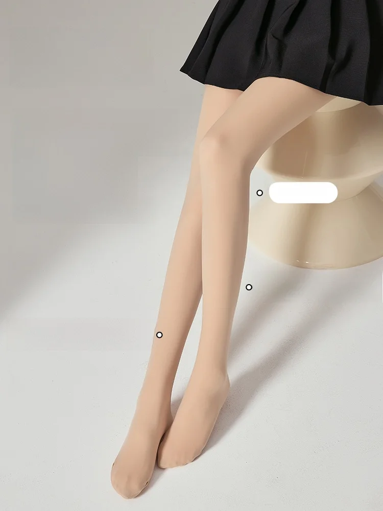 Water Light Thickened Leggings Women's Autumn Winter Natural Looking Skin Color Base Layer Pantyhose Urban Beauty Full Coverage