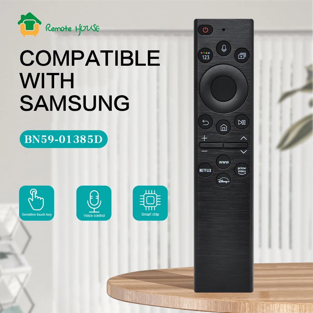 BN59-01385D Voice Remote Control Compatible with Samsung QA75QN900B Neo QLED QN900B 8K 4K Ultra HD Smart TV Series