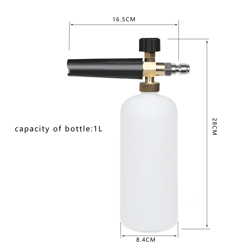 High Pressure Washer Gun+Snow Foam Cannon Set Aluminum Material Spray Gun PA Foam Pot Garden Household Car Washing Tools With 1/4" Quick Plug - view 7