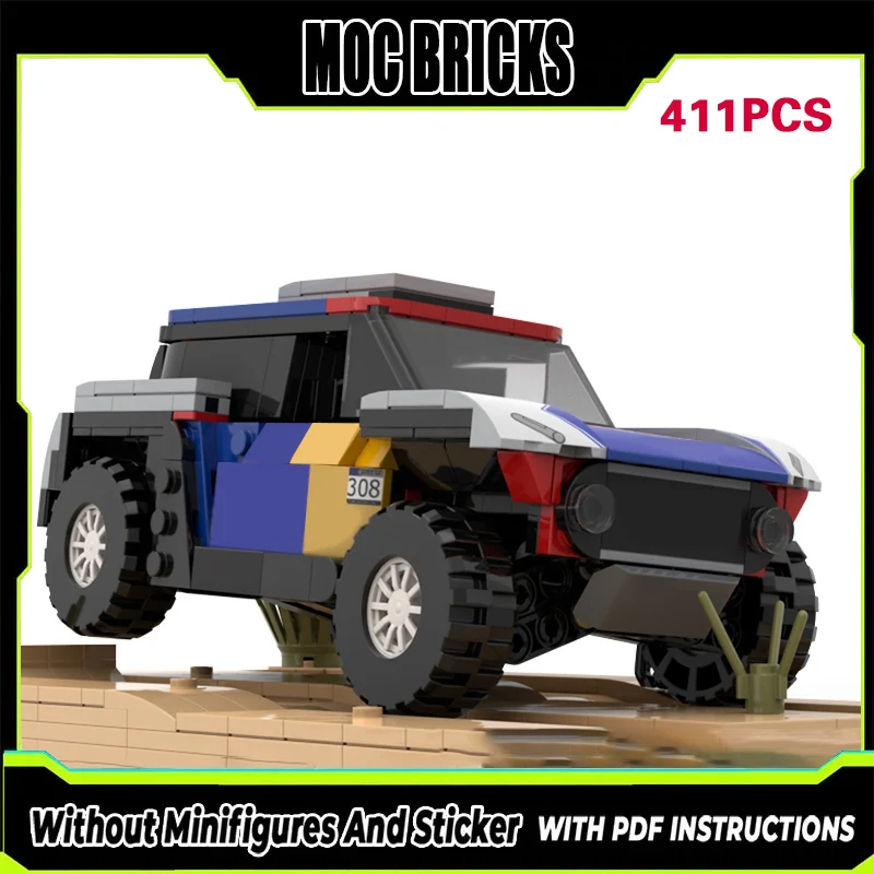 

Speed Racing Car Model MOC Building Bricks Mini Off-Road Vehicle Modular Technology Gifts Holiday Assemble Children Toys Suit