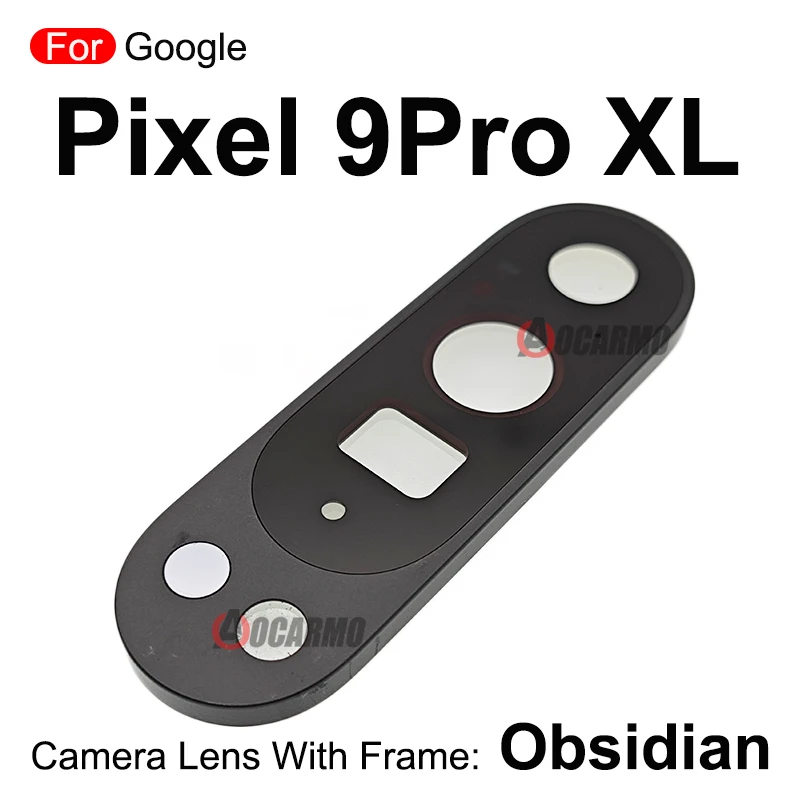 سبج لـ Google Pixel 9 Pro XL 9a 9Pro عدسة الكاميرا الخلفية الخلفية مع جزء استبدال الإطار