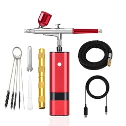 TM80-131 High Pressure Wireless Rechargeable  Airbrush With Compressor Skin Care Tattoo Nail Beauty Makeup T-Shirt Art Designing