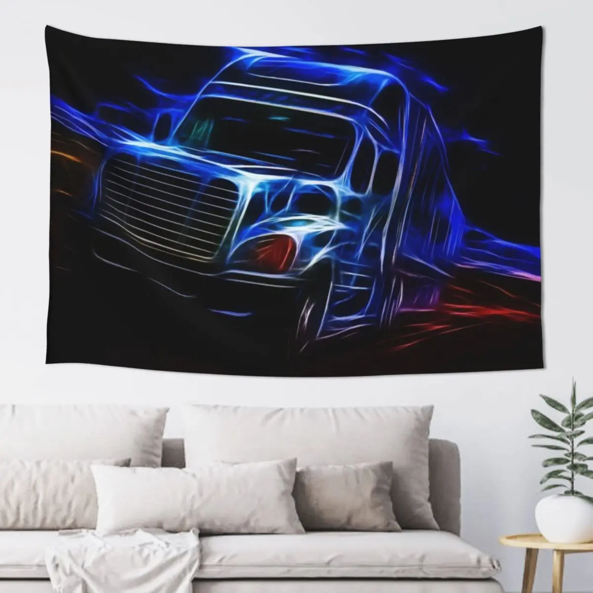 

Visions of Trucking Tapestry Bedroom Decor Aesthetic Room Decor Korean Style Things To Decorate The Room Tapestry