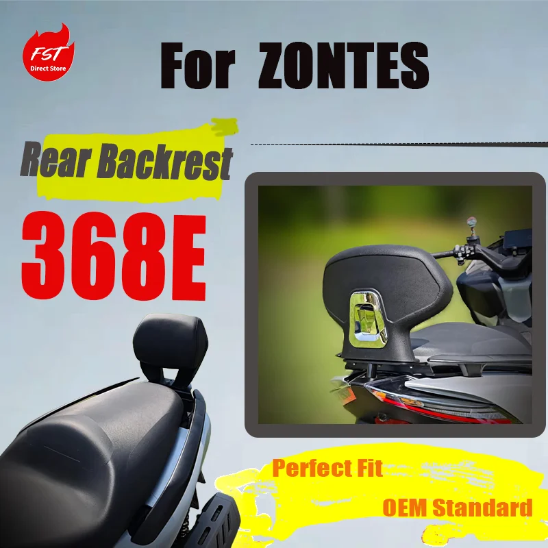 For ZONTES 368E Modified Aluminum JV Backrest, Durable Comfortable Rear Passenger Back Support Kit